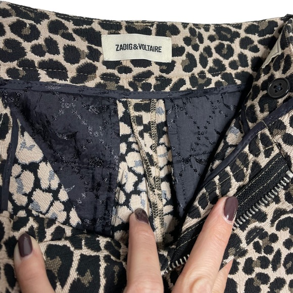 Zadig & Voltaire | Polic Jac Leopard Pants XS/34 - Picture 6 of 11